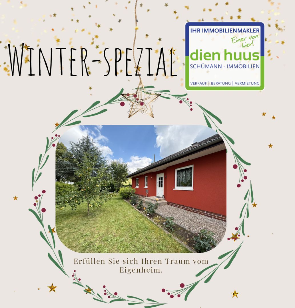 ! KAUFPREISREDUZIERUNG ! Bungalow mit idyllischem Grundstück