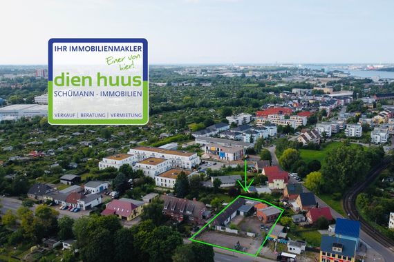 Gewerbegrundstück mit Baugenehmigung für ein Mehrfamilienhaus inkl. Planung in Top-Lage in Rostock