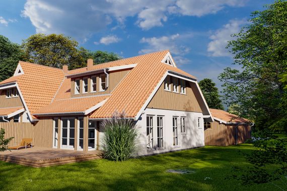 Fachwerksiedlung Uhlenoog Neubau Doppelhaushälfte